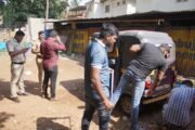 NIA and Police officials visit Nagori Auto Fire spot