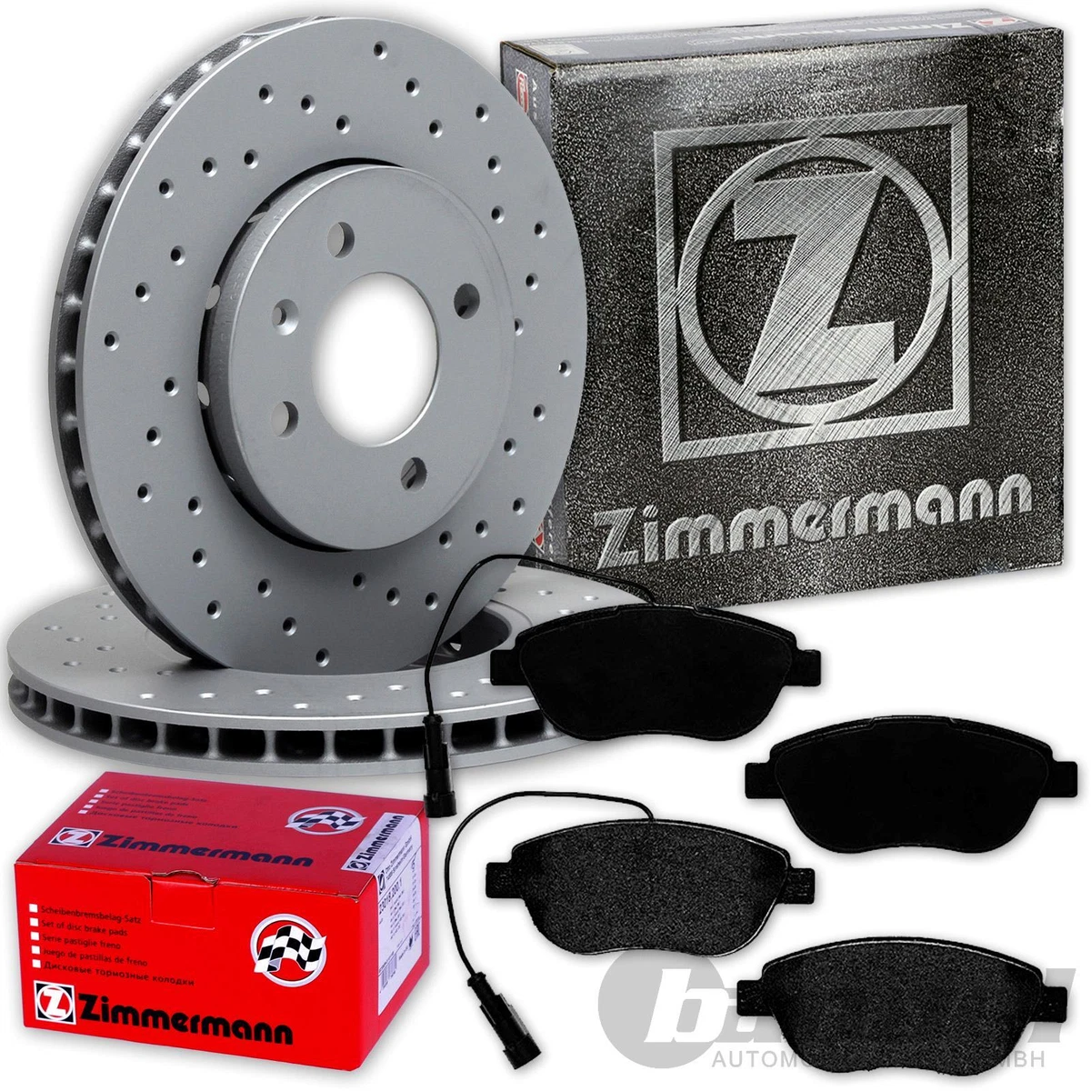 Гальмівні колодки та диски Zimmermann для AUDI A3 Cabriolet: безпека та якість