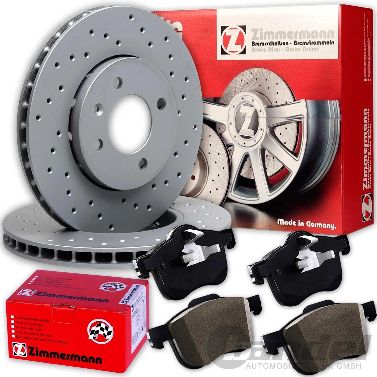 Оригінальні гальмівні диски та колодки Zimmermann для BMW Z3 Оригінальні гальмівні диски та колодки Zimmermann для BMW Z3