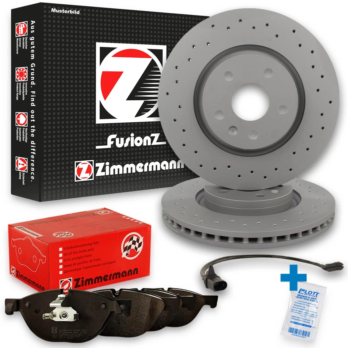 Гальмівні колодки та диски Zimmermann для AUDI A3 Cabriolet: безпека та якість