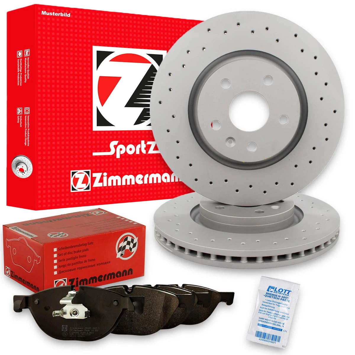 Гальмівні колодки та диски Zimmermann для CITROEN JUMPER (230P)